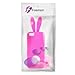 iPhone SE Case, Fosmon JEL Series Design Silicone Case for Apple iPhone SE / 5S / 5 - Bunny with tail - Hot Pink