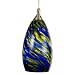 Checkolite 25307-71 Home Design Art Glass, 1-Light Pendant, Brushed Nickel