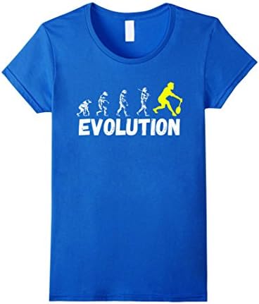 Funny Badminton Gifts Tees T Shirts: Evolution Tee - Female Small - Royal Blue