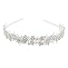 Polytree Women's Fashion Crystal Rhinestone Flower Leaf Tiara Hair Band Headband