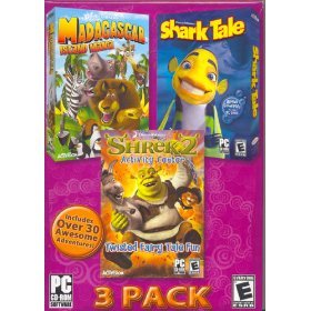 Dreamworks 3-Pack: Madagascar: Island Mania, Shrek Activity Center and Shark Tale)