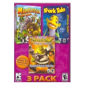 Dreamworks 3-Pack: Madagascar: Island Mania, Shrek Activity Center and Shark Tale) by ACTIVISION