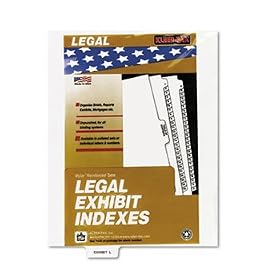80000 Series Legal Index Dividers, Bottom Tab, Printed Exhibit L, 25/Pack