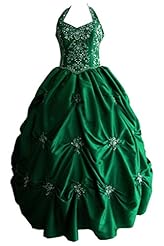  Halter Taffeta  Ball Gown Evening Dress/Quinceanera Dress 