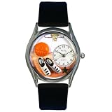 Whimsical Watches Women's S0820005 Basketball Black Leather Watch