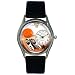 Whimsical Watches Women's S0820005 Basketball Black Leather Watch