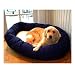 Majestic Pet 32-Inch Sherpa Bagel Bed for Pets, Blue