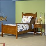 Parker Bedroom Set in Cinnamon Size: Twin