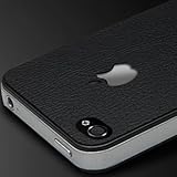 SGP iPhone 4 Skin Guard Set Leather Deepblack
