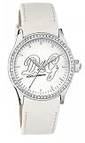 Dolce & Gabbana - DW0269 - Montre Femme - Quartz Analogique - Bracelet en Cuir Blanc