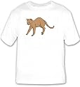 T-shirt with burmese, cat, stretching, pet, animal