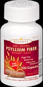 Konsyl Capsules Psyllium Fiber Capsules, 100 Count