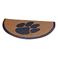 Half Moon Door Mat-Clemson - Multi (29.5Wx17.75Dx1H)