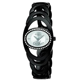 Breil - TW0418 - Montre Femme - Quartz Analogique - Cadran Argent - Bracelet Acier Inoxydable Noir