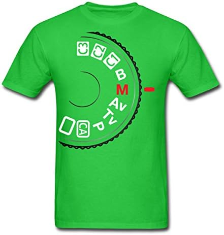Spreadshirt Men's Shoot Manual Photography T-Shirt, bright green, M