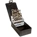 Precision Twist C29M40CO Cobalt Steel Short Length Drill Bit Set with Metal Case, Gold Oxide Finish, 135 Degree Split Point, Inch, 29 piece, 1/16" to 1/2" x 64ths
