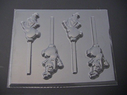 Snowman Ollie Chocolate Candy Lollipop Mold Olaf