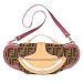 Fendi Vanity Zucca Canvas and Leather Clutch/ Shoulder Bag