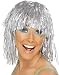 Adults or Childs Economy Silver Foil Tinsel Costume Wig