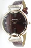 HENLEY LADIES ROUND BROWN DIAL WITH MATCHING BROWN CROCO EFFECT STRAP