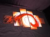 Modern Abstract Artwork - 6 PARTS - OIL PAINTED CANVAS
