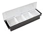 Paderno World Cuisine ABS Plastic Bar Cocktail Container with 3 Storage Compartments