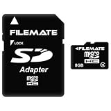 Filemate - Flash memory card ( microSDHC to SD adapter included ) - 8 GB - microSDHC