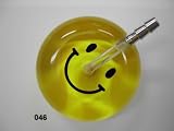 Smiley Face Ultrascope Stethoscope - Yellow Background w/ Pediatric Head & Navy Tubing