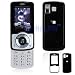Black Solid Snap-On Cover Hard Case Cell Phone Protector for LG Rhythm AX585 UX585