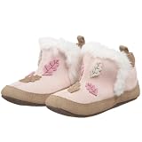 Robeez Mini Shoez Infant/Toddler Autumn Leaves Boot,Ballet Pink,6-9 Months (US Infant 3 M)