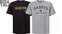 New Orleans Saints Big & Tall 2 Tee Pack