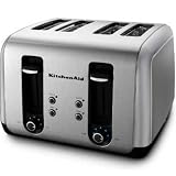 KitchenAid KMT411CU 4-Slice Toaster, Countour Silver