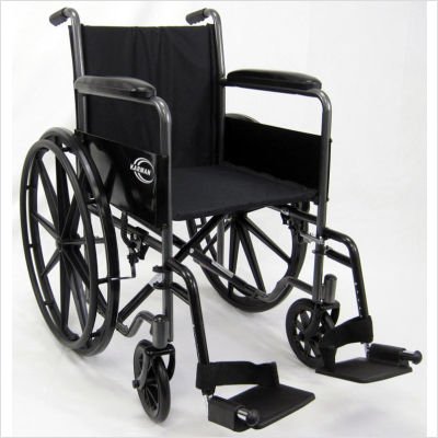 Standard Lightweight Fixed Arm Wheelchair Seat Size: 18