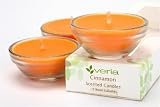Gift Set Of Three Scented Glass Candles - Cinnamon