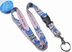 Happy Bunny 'Cute But Psycho' Lanyard