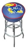 Kansas Jayhawks KU Bar Stool Swivel Garage Seat