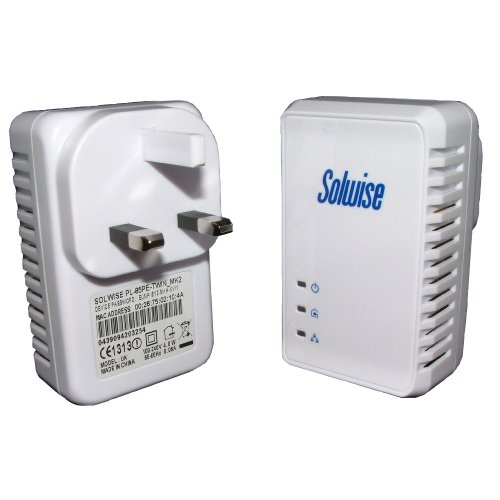 Solwise 85Mbps Homeplug Adapter - Twin Pack