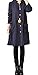 Hole Tide Women's Solid Color V-Neck Cotton & Linen Long Sleeves Blouse Dress