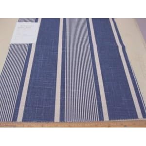 Fabric-Waverly-Linen-Berkley-Stripe-Indigo-WV44