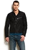 Armani Exchange Mens Contrast Zip Nylon Moto Jacke