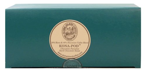 Aloha Island Coffee KONA-PODS - Chocolate Paradise flavored Kona Hawaiian Blend Coffee... by Aloha Island Coffee Company