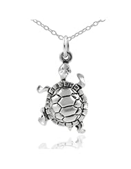 Sterling Silver Turtle Necklace