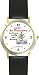 Habit 1 - Be Strong (English Text) - DELUXE TWO-TONE WATCH from THE 7 HABITS - WATCH COLLECTION BY WATCHBUDDY&reg; - Arabic Numbers - Black Leather Strap-Size-Women's Size-Small