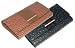GENUINE NEW BUXTON WOMAN'S TEXTURED OSTRICH LEATHER LIKE WALLET IN BLACK OR BROWN
