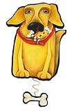 IMAGE OF Allen Designs Mellow Yellow Dog Pendulum Wall Clock