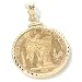 14K Gold 20 Franc Coin Lucky Angel Pendant