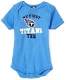 NFL Infant/Toddler Boys' Tennessee Titans "My First Tee" Onesie (Blue, 12 Months)