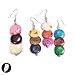 SG Paris Fish Hook Multicolor Multicouleur Earrings Fish Hook Mixed Natural Material Summer Women Ho