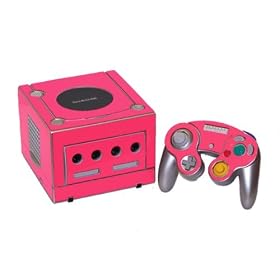 Nintendo Game Cube Skin - NEW - PARTY PINK system skins faceplate decal mod