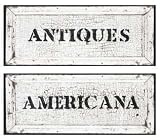 Americana Antiques by Vermont, 1930'S. Size 20.00 X 8.00 Art Poster Print on Canvas